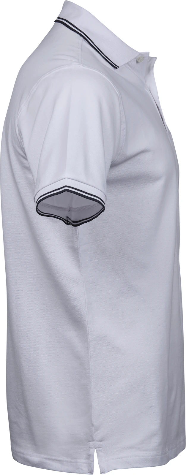 tee-jays-1407-mens-luxury-stripe-stretch-poloshirt-white-navy-right-4 Tee Jays Men's Luxury Stripe Stretch Polo