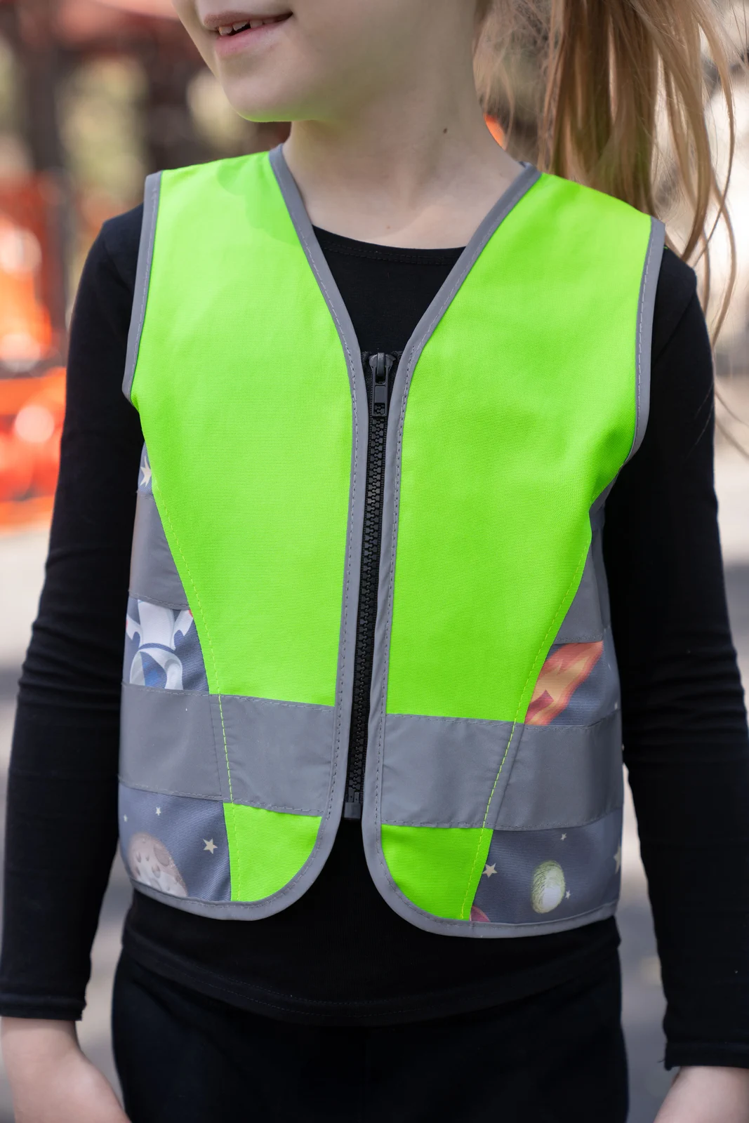 korntex-actaer-childrens-safety-vest-action-aerospace-co2-neutral-ufo-model-0 Korntex Kinder Warnweste Action Line Aerospace