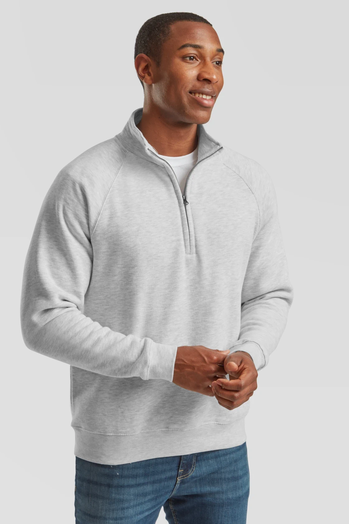 F.O.L. Zip-Neck Sweat mit 1/4 Zip