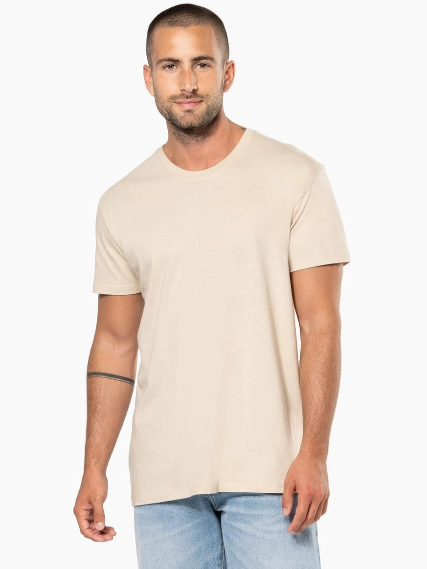 kariban-K3025IC-herren-bio-ic-t-shirt-lightsand-model-0 Kariban Herren Bio IC T-Shirt