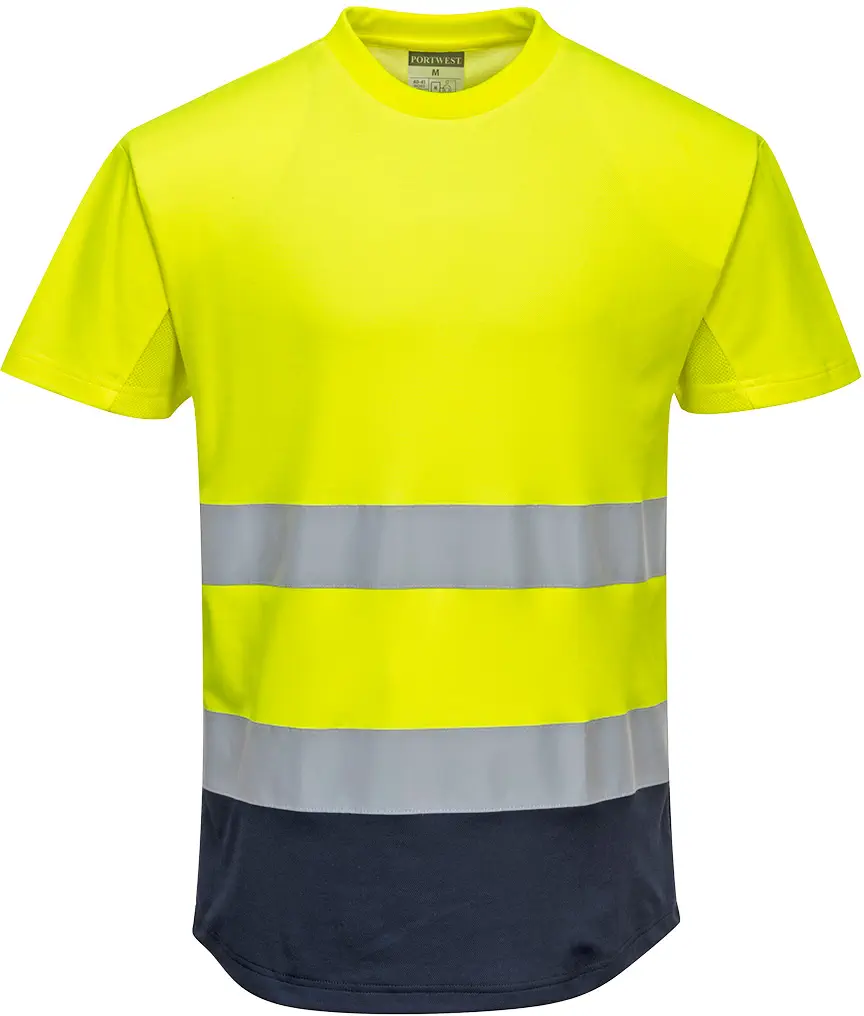 PORTWEST C395 Warnschutz Kontrast T-Shirt mit Mesheinsatz kurzarm