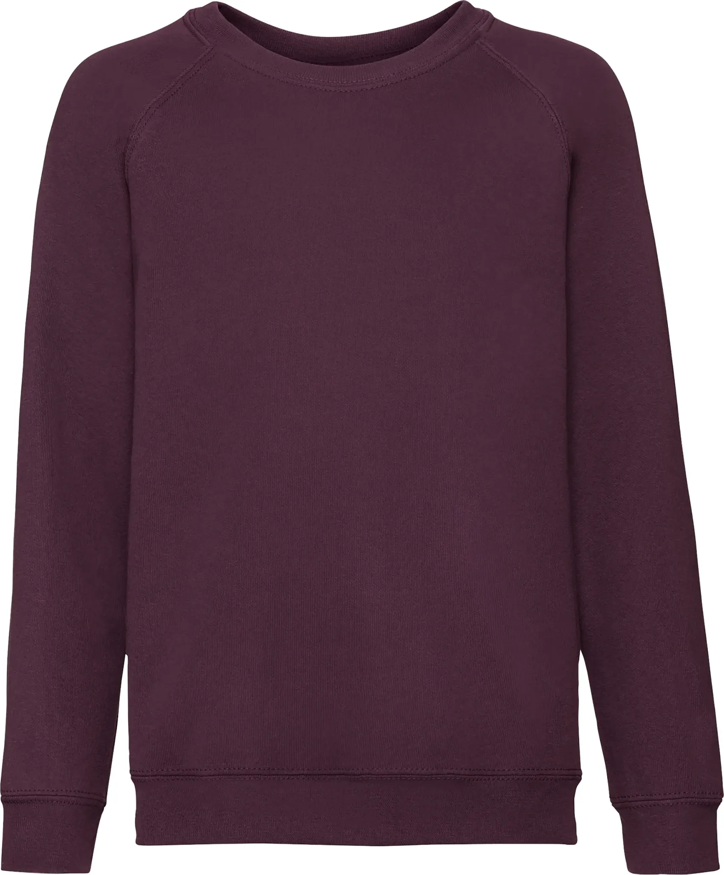 fruit-of-the-loom-62-039-0-kids-classic-raglan-sweatshirt-burgundy-4 F.O.L. Classic Raglan Sweat Kids