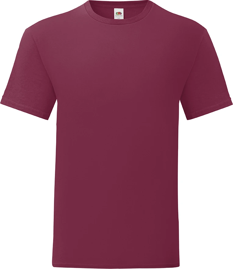 fruit-of-the-loom-61-430-0-iconic-t-shirt-burgundy-4 F.O.L. Iconic T