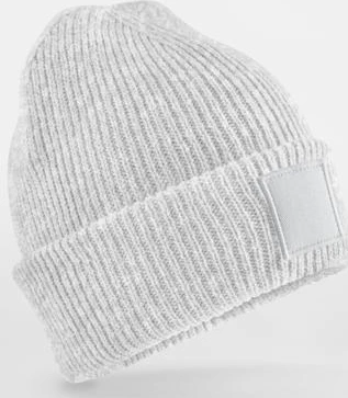 beechfield-b336b-kids-deep-cuffed-tonal-patch-beanie-cloudgrey-front-1 Beechfield Kids Deep Cuffed Tonal Patch Beanie