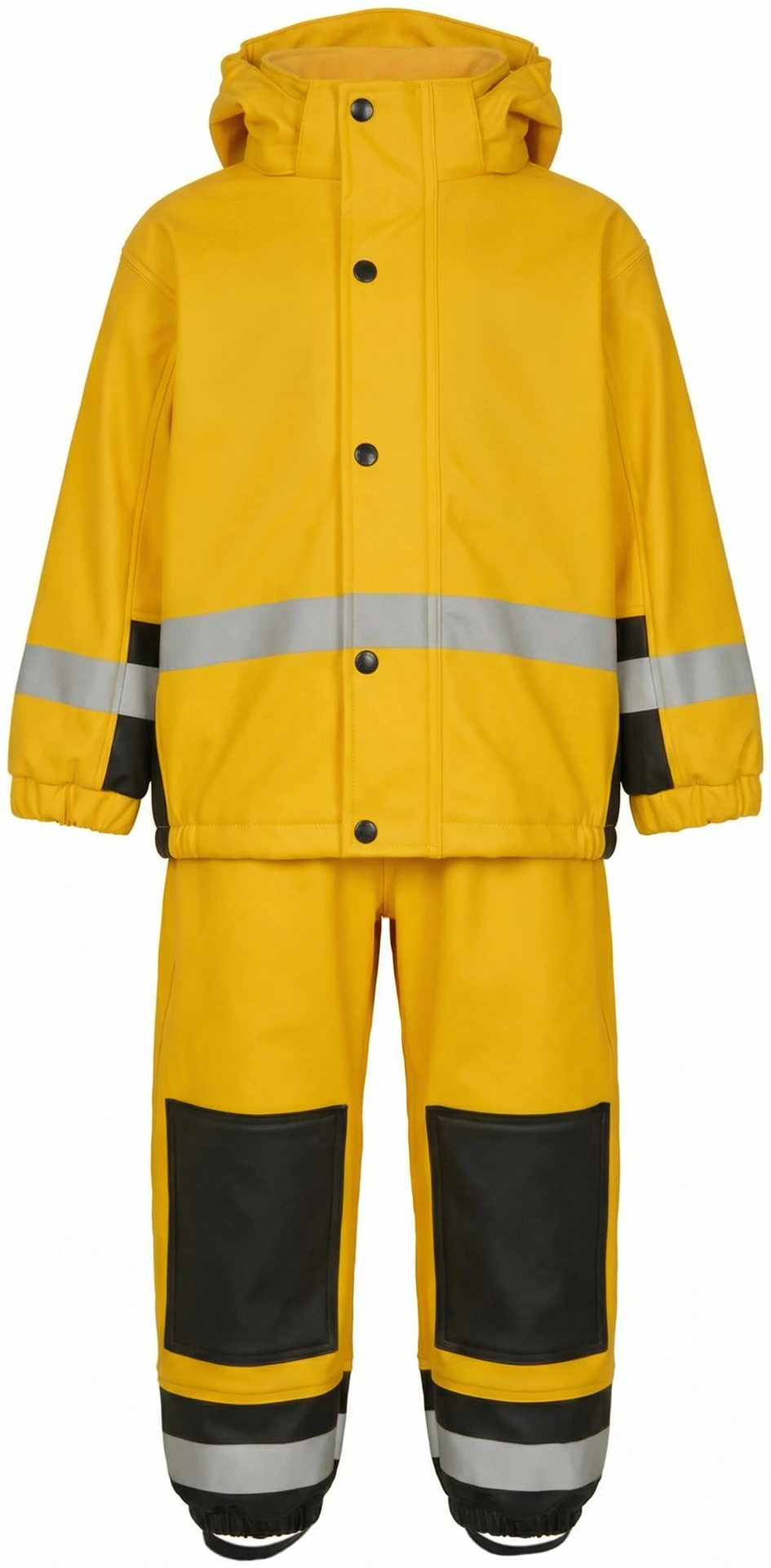 Lyngsøe F1552-KID Regenset Jacke & Latzhose mit weichem Fleecefutter