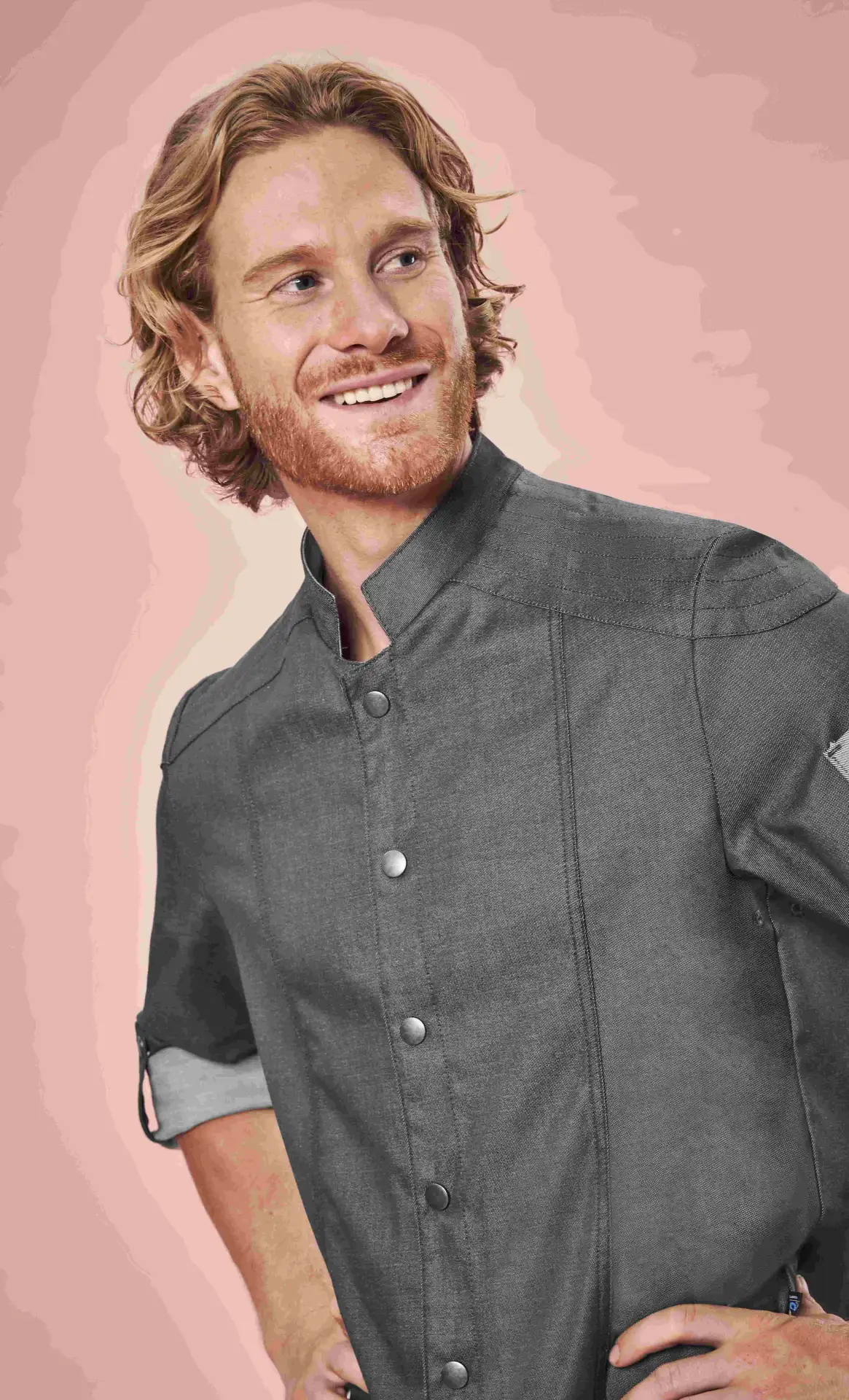 GREIFF Kochjacke im Bikerstyle Regular Fit