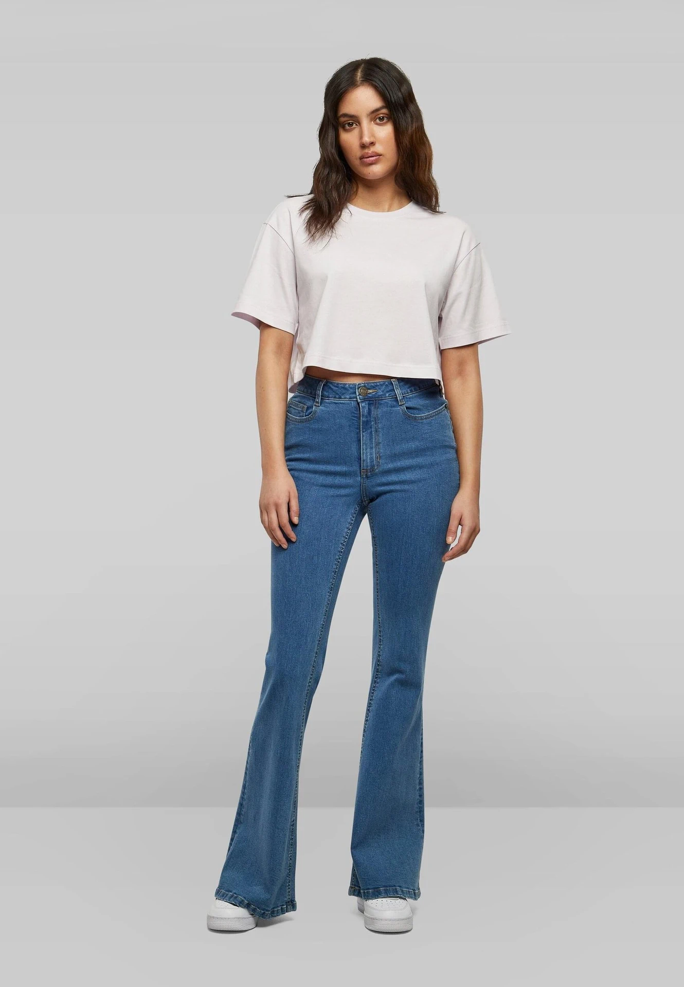Build Your Brand Ladies Short Oversized Tee