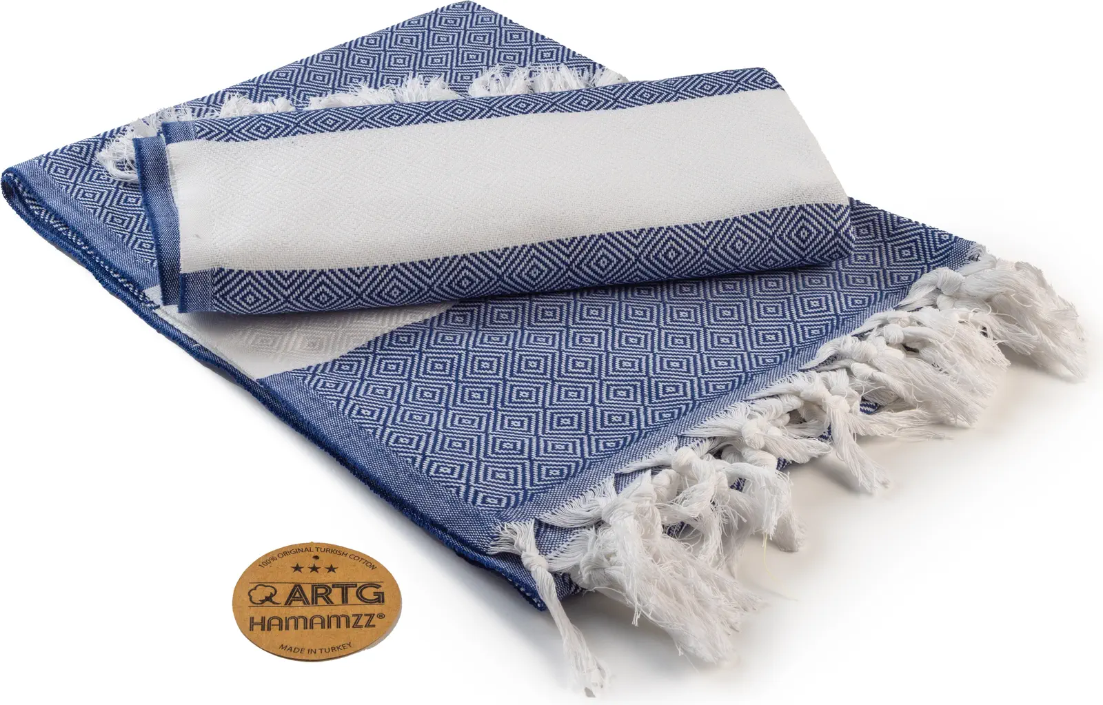 artg-ar056-hamamzz-marmaris-deluxe-towel-navyblue-front-1 ARTG Hamamzz® Marmaris DeLuxe Towel