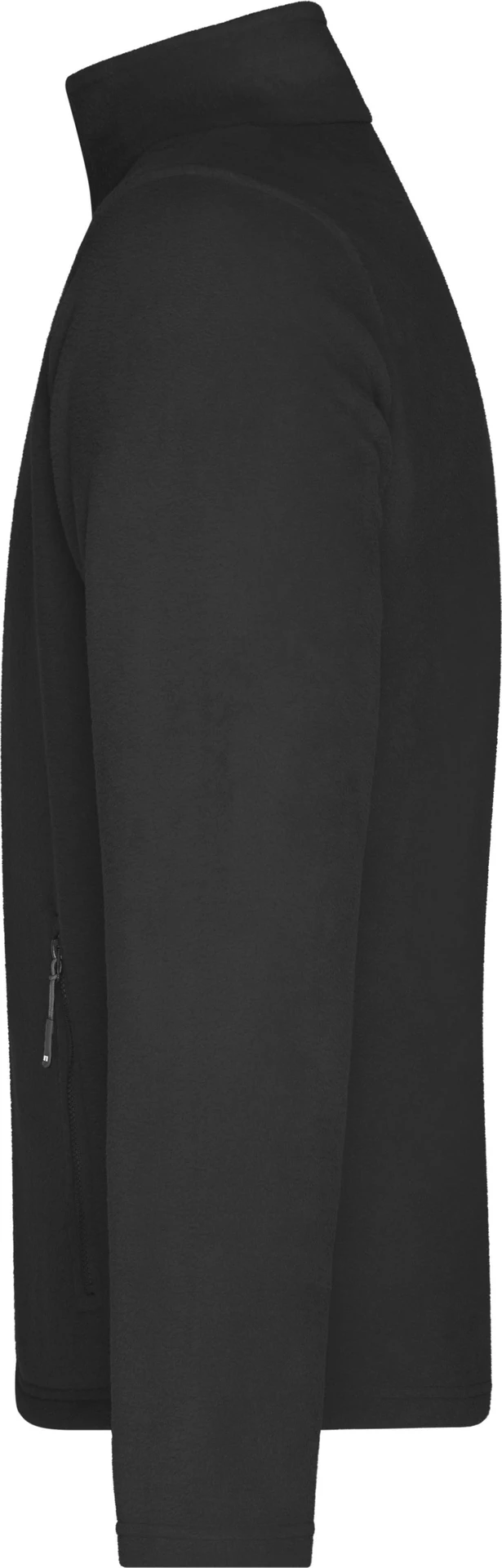 jn782-mens-fleece-jacket-black-left-4 James & Nicholson Men's Fleecejacket