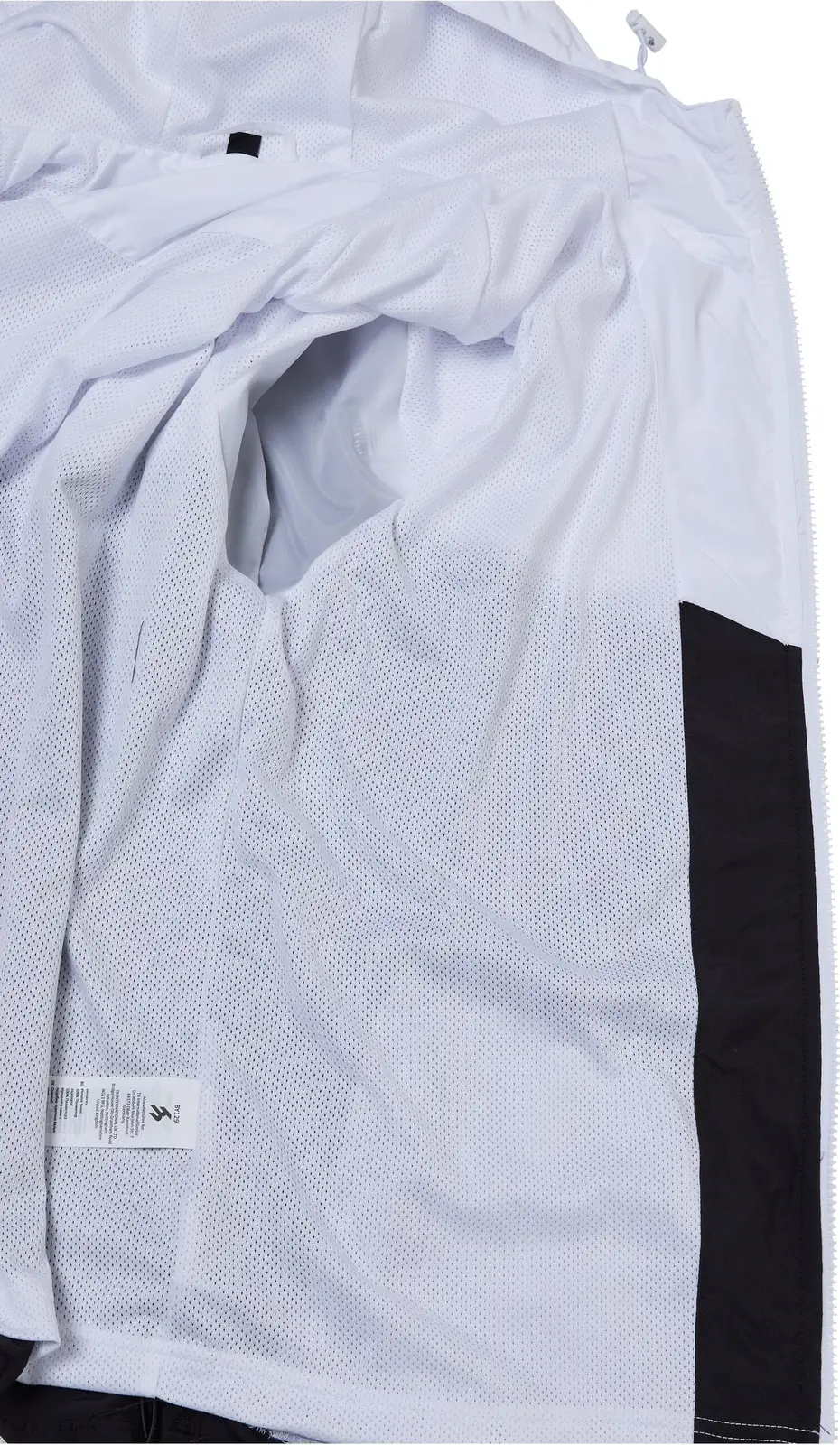 BYB-BY129-2-tone-tech-windrunner-black-white-detail-9 Build Your Brand 2-Tone Tech Windrunner