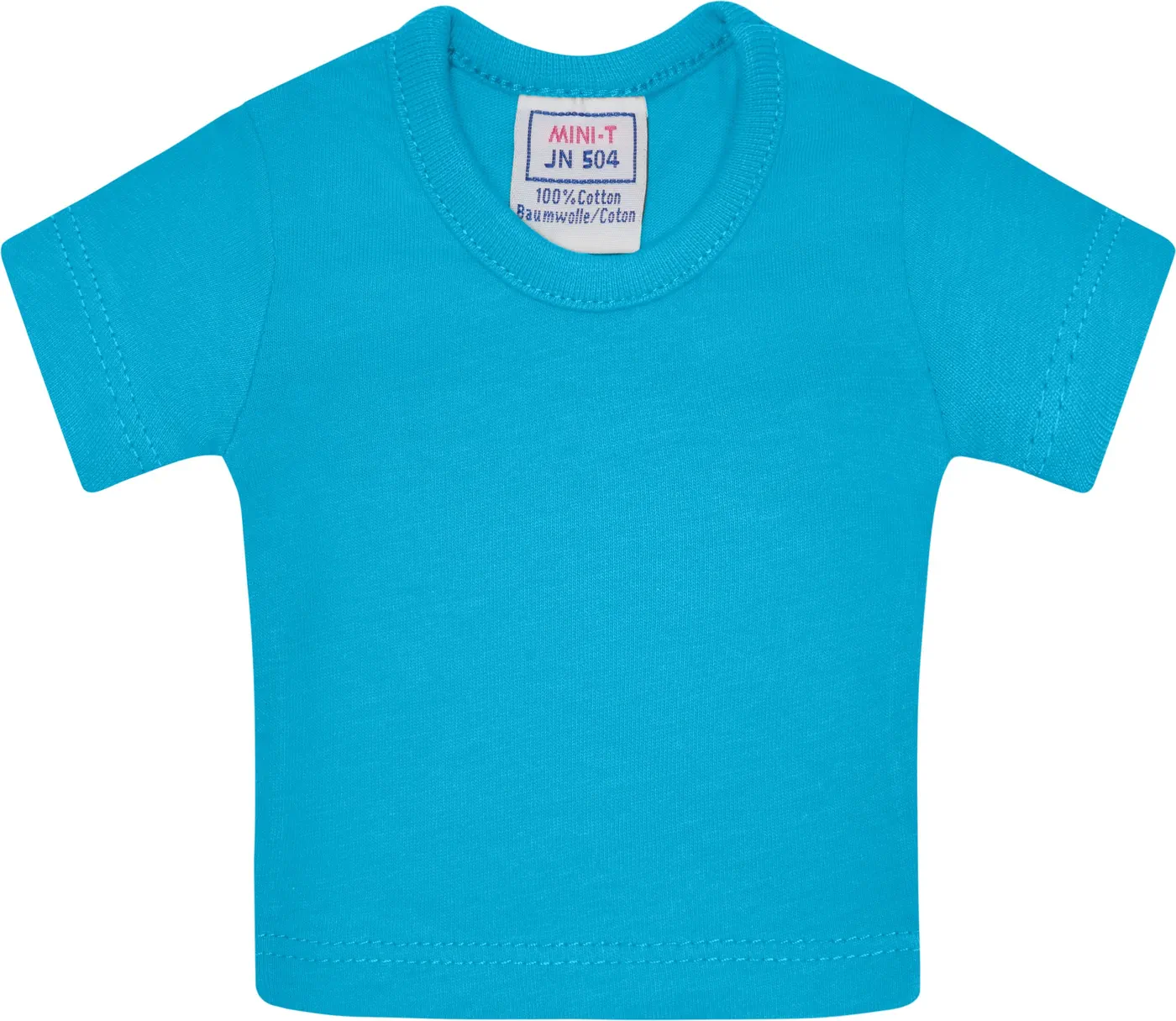 jn504-mini-t-shirt-turquoise-front-3 James & Nicholson Mini-T