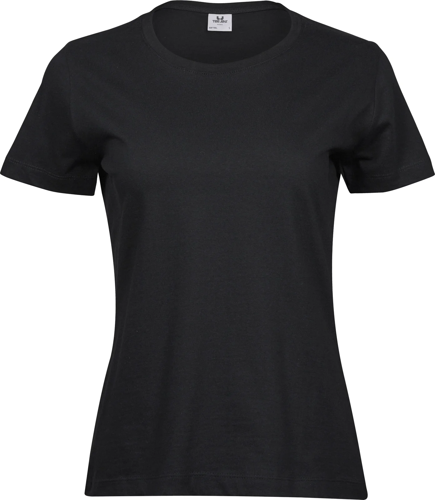 tee-jays-8050-womens-sof-t-shirt-black-front-1 Tee Jays Women's Sof Tee