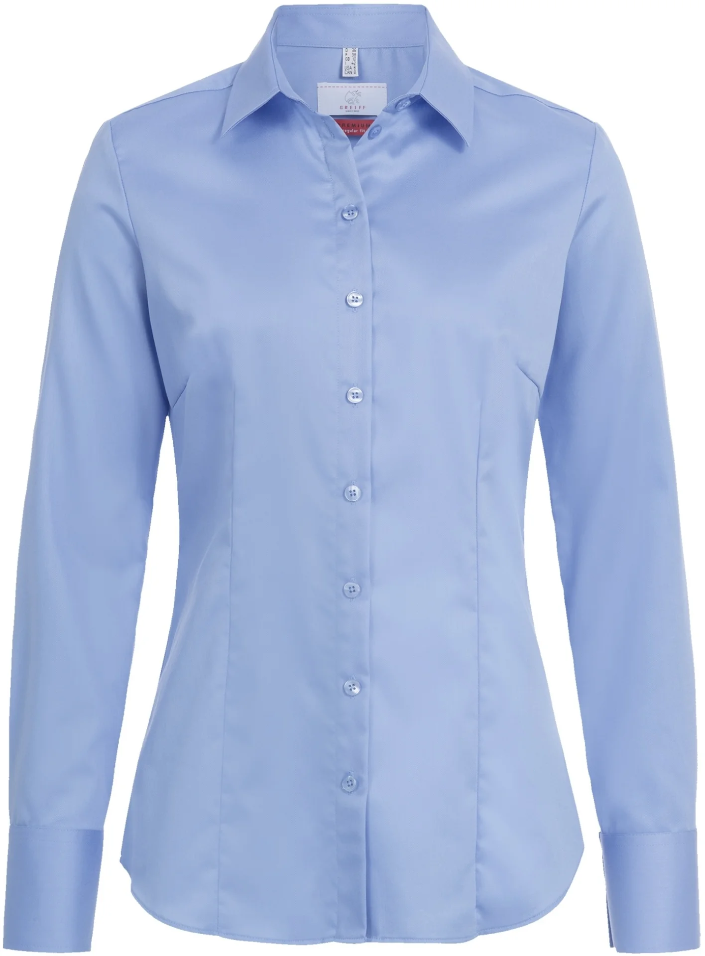 greiff-6562-damen-bluse-11-rf-premiu_1200_mittelblau-front-2 GREIFF Damen Bluse Kentkragen PREMIUM Regular Fit