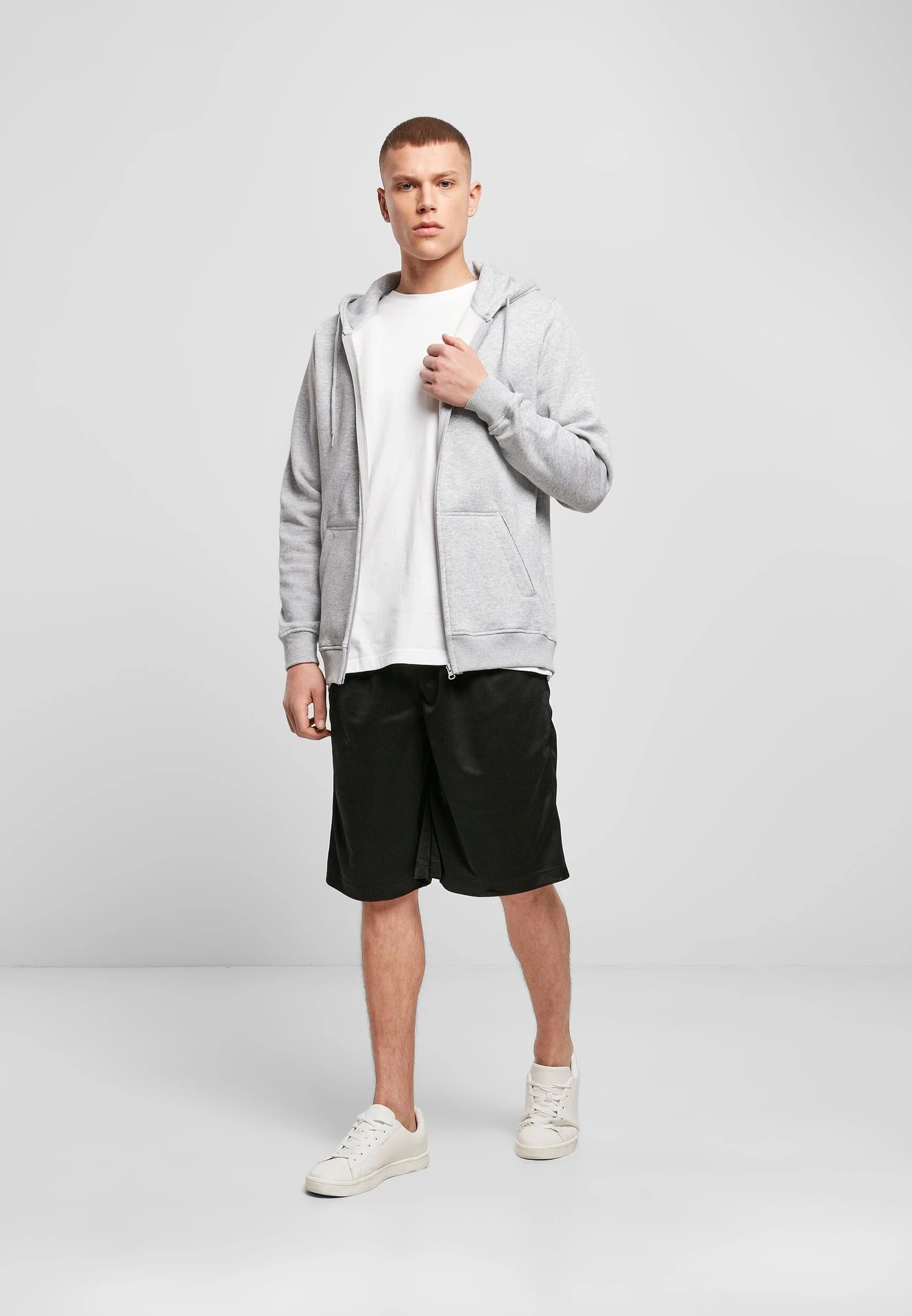 Build Your Brand Heavy Zip Hoody