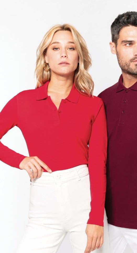 Kariban Damen Piqué Polo langarm Kariban Damen Piqué Polo langarm