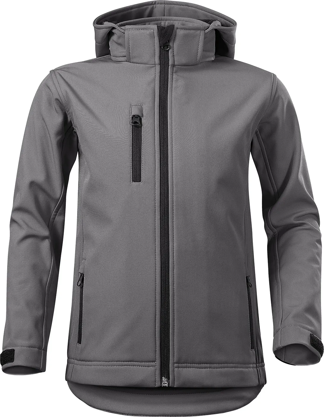 malfini-535-performance-softshelljacke-kinder-stahlgrau-front-2 MALFINI Softshelljacke Kinder Performance 535
