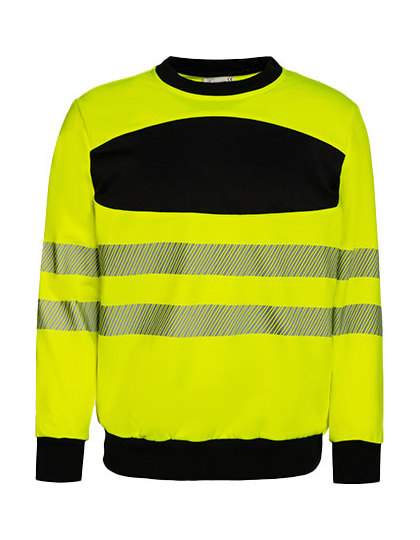 Korntex EOS Hi-Vis Workwear Sweatshirt With Printing Area Korntex EOS Hi-Vis Workwear Sweatshirt With Printing Area