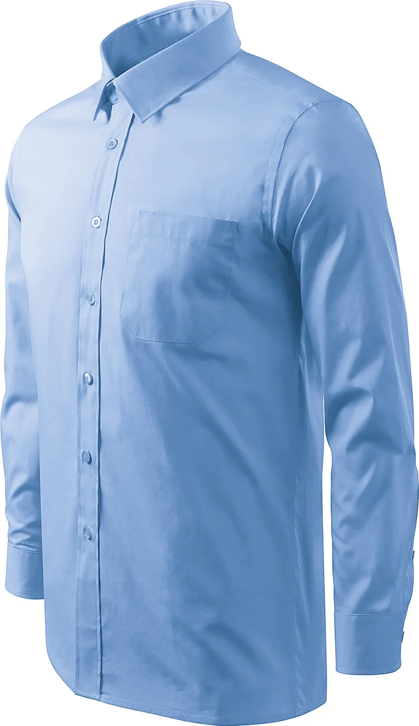 malfini-209-style-ls-hemd-herren-himmelblau-left-3 MALFINI Hemd Style LS 209