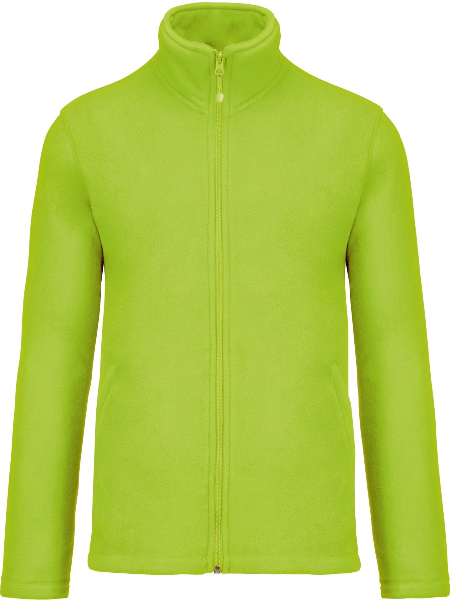kariban-K911-microfleece-jacke-falco-lime-front-3 Kariban Microfleece Jacke "Falco"