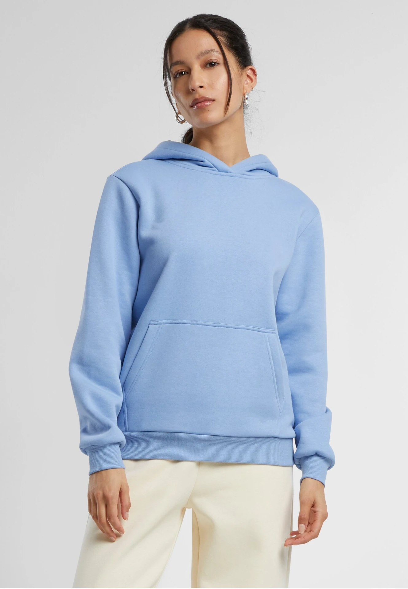 Build Your Brand Ladies Fluffy Hoody