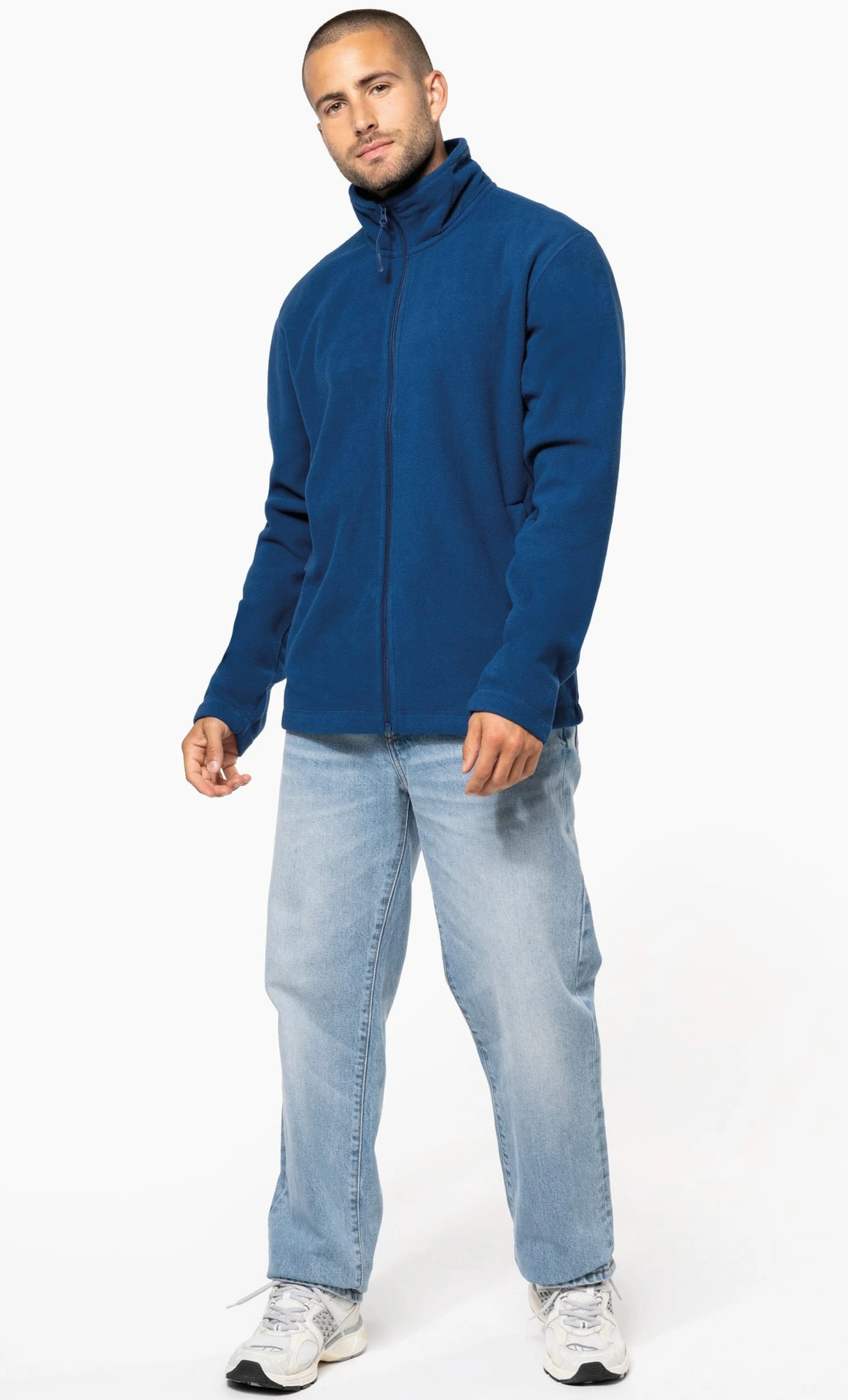 kariban-K911-microfleece-jacke-falco-model-2 Kariban Microfleece Jacke "Falco"