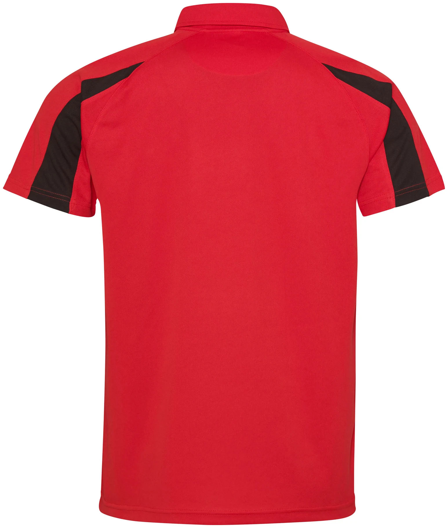 justcool-jc043-contrast-cool-poloshirt-firered-jetblack-back-3 Just Cool Contrast Cool Polo