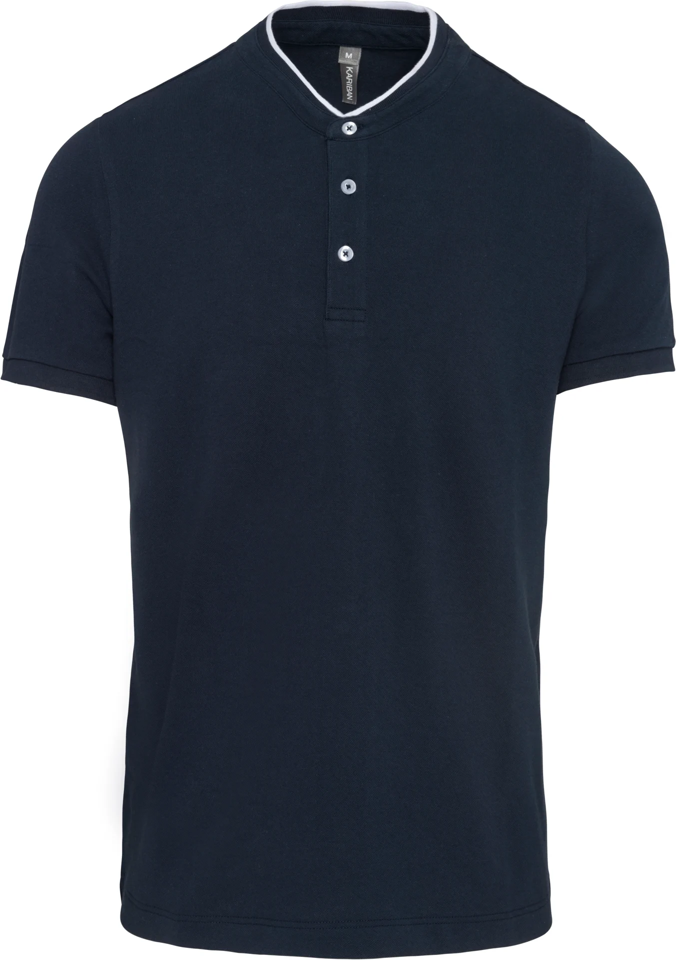 Kariban Herren Polo mit Maokragen