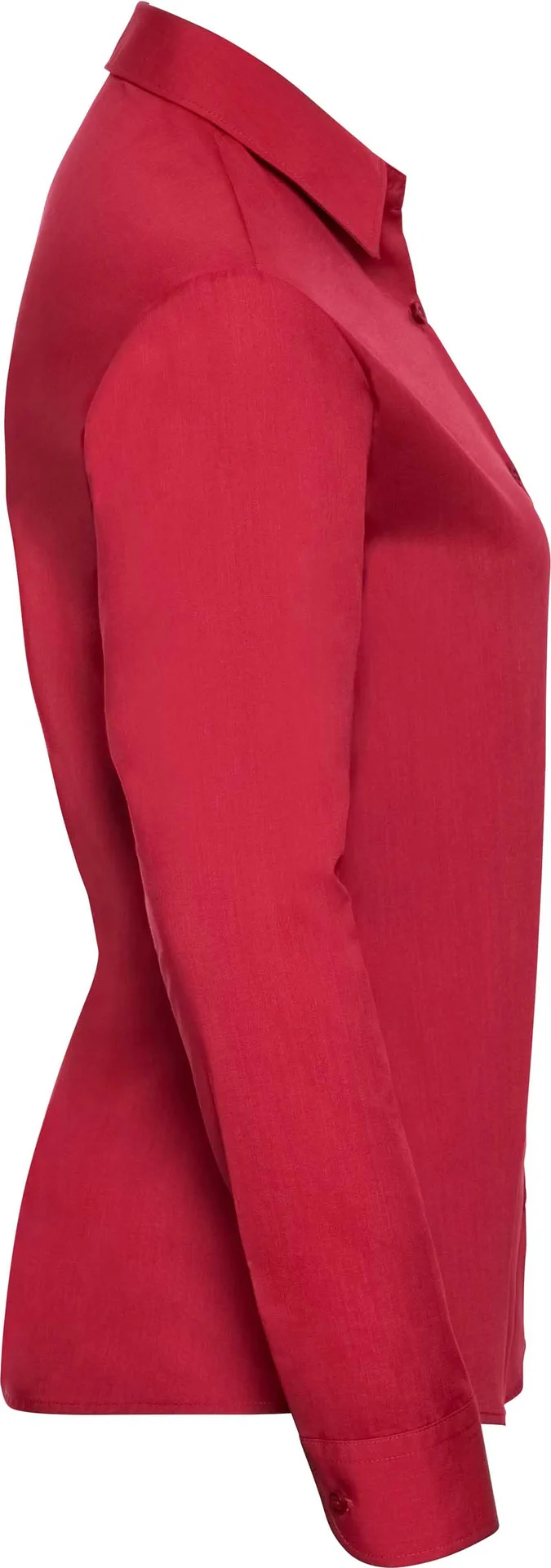 Russell Ladies Long Sleeve Polycotton Easy Care Poplin Shirt