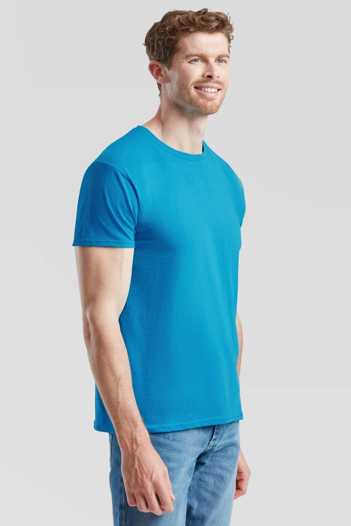 fruit-of-the-loom-61-430-0-iconic-150-t-shirt-azureblue-model-1 F.O.L. Iconic T