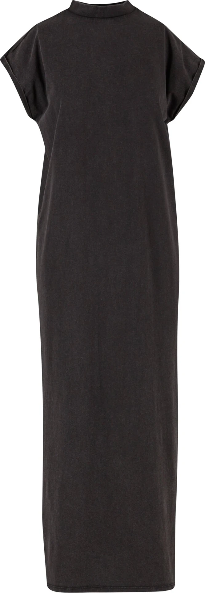 BYB-BY303-ladies-vintage-long-dress-black-front-4 Build Your Brand Ladies Vintage Long Dress