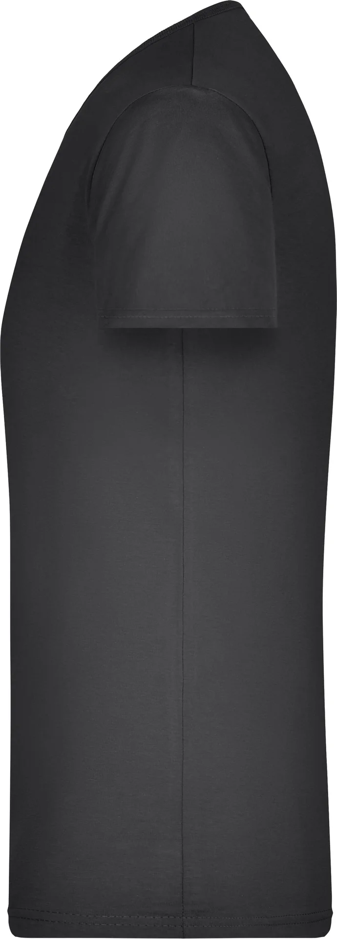 jn912-mens-slim-fit-v-t-shirt-black-left-4 James & Nicholson Men's Slim Fit V-T