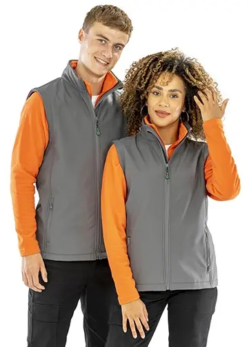 Result Mens Recycled 2-Layer Printable Softshell Bodywarmer