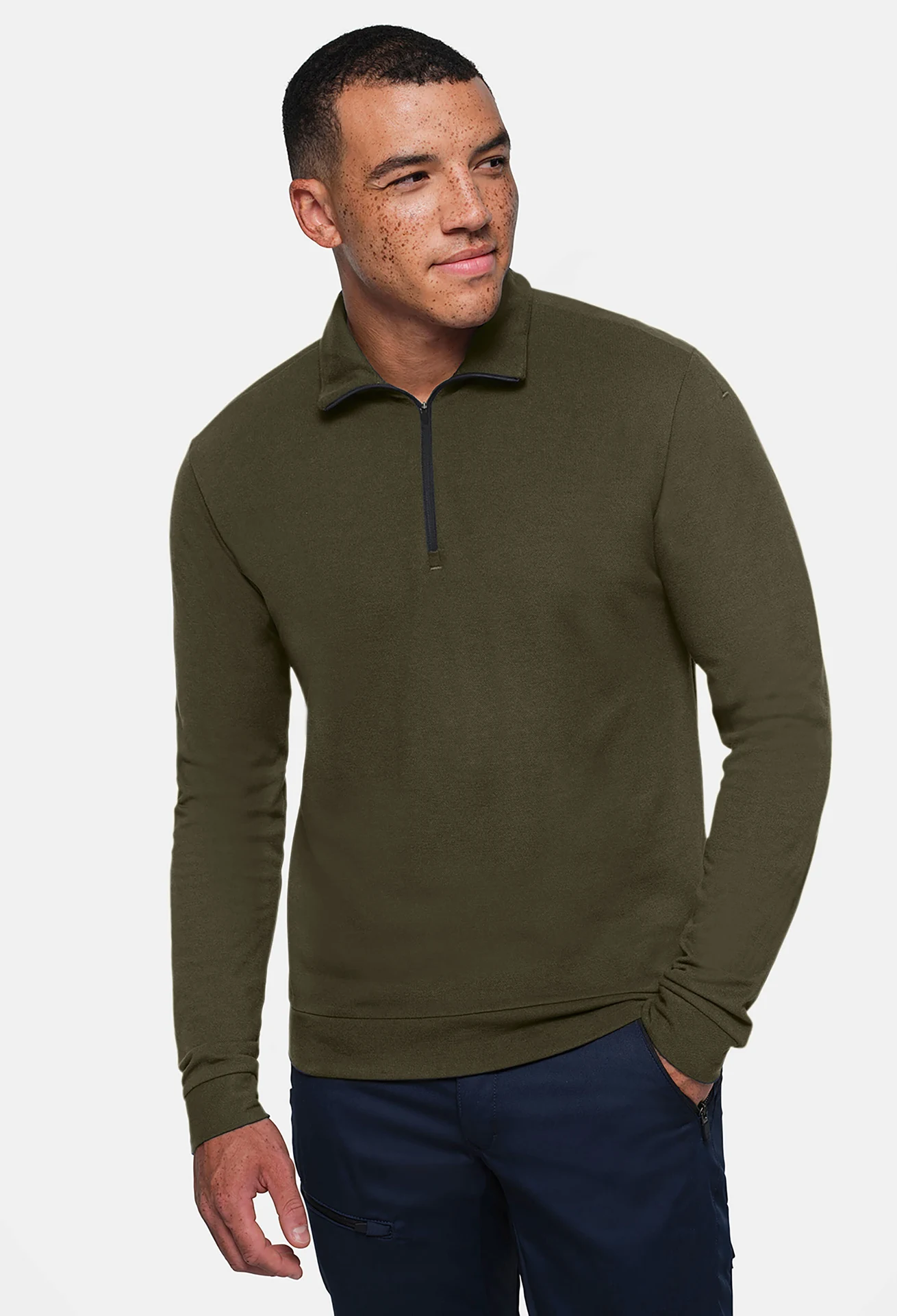HAKRO Zip-Longsleeve 535 Piqué MIKRALINAR® ECO