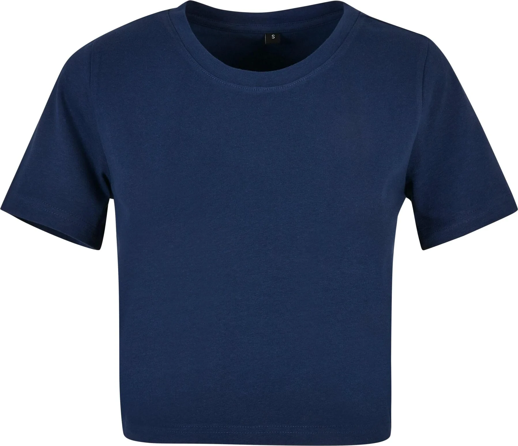 BYB-BY042-ladies-cropped-t-shirt-lightnavy-front-4 Build Your Brand Ladies Cropped Tee