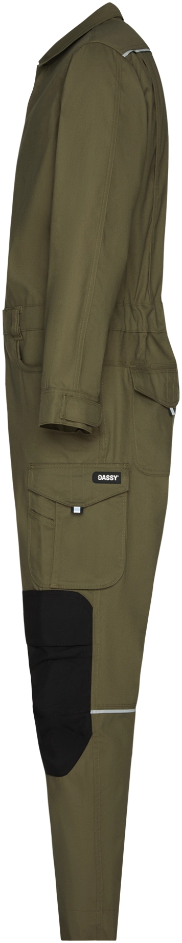dassy-100416-moneo-overall-with-knee-pockets-khaki-green-black-side-2 DASSY Overall MONEO