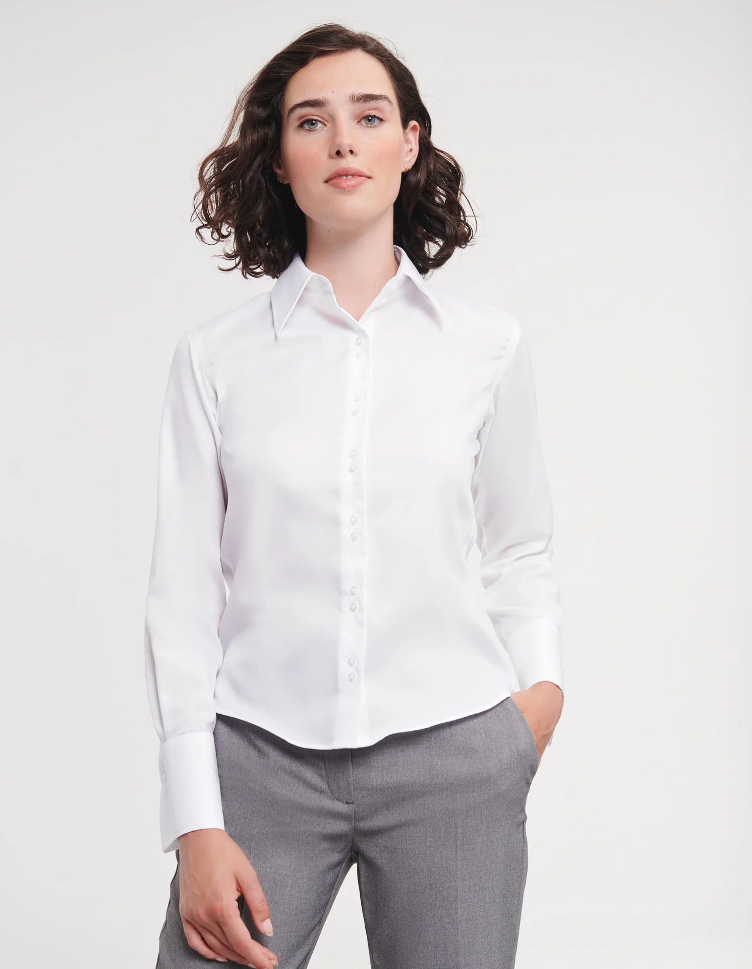 Russell Ladies Long Sleeve Ultimate Non-Iron Shirt