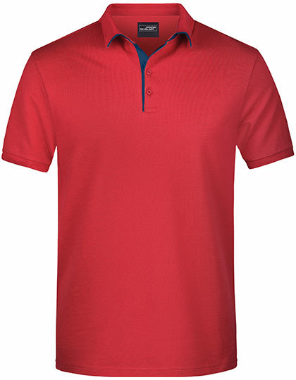 James & Nicholson Men's Polo Single Stripe James & Nicholson Men's Polo Single Stripe