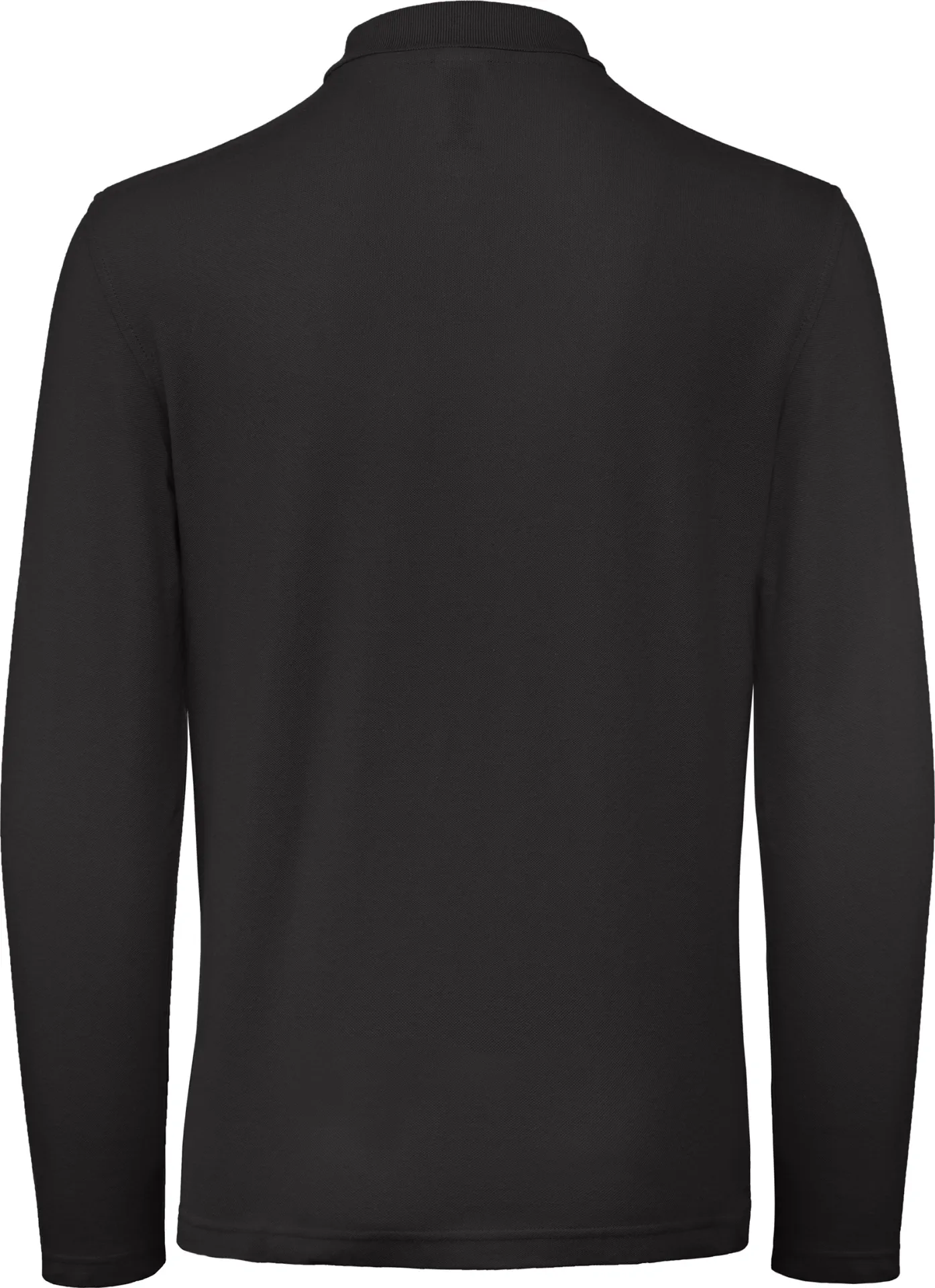 BC-PUI12-ID001-LSL-black-2 B&C Long Sleeve Polo ID.001 Men's