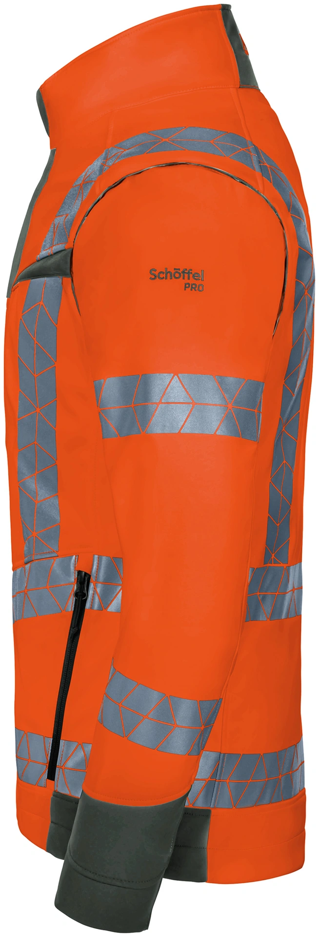 Schöffel PRO 7728 LEUCHTKEGEL ZipOff Warnschutz Softshelljacke