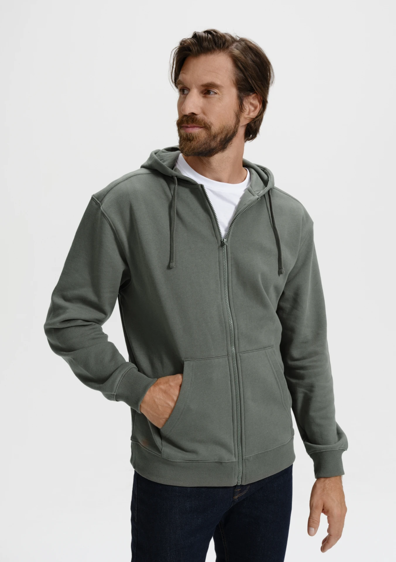 malfini-410-sweatshirt-trendy-zipper-dunkler-schiefer-model-0 MALFINI Sweatshirt Trendy Zipper 410