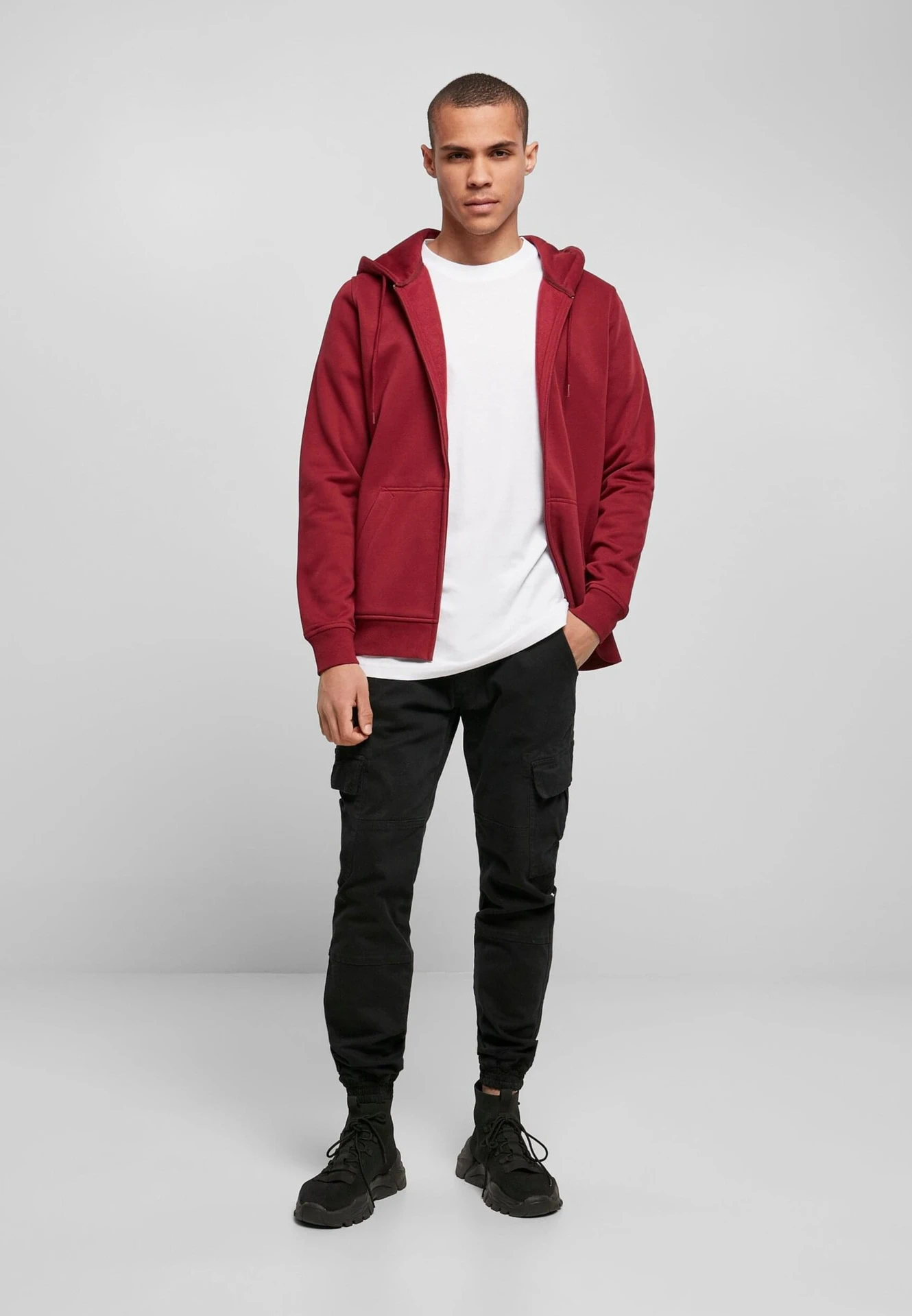 Build Your Brand Heavy Zip Hoody