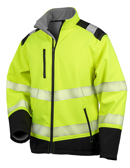 Result Printable Ripstop Safety Softshell Jacket Result Printable Ripstop Safety Softshell Jacket