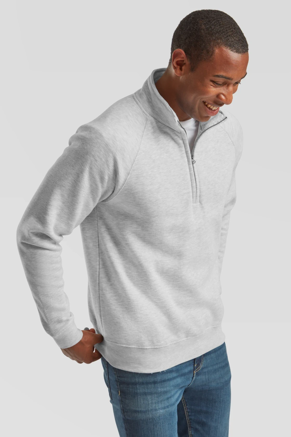 F.O.L. Zip-Neck Sweat mit 1/4 Zip