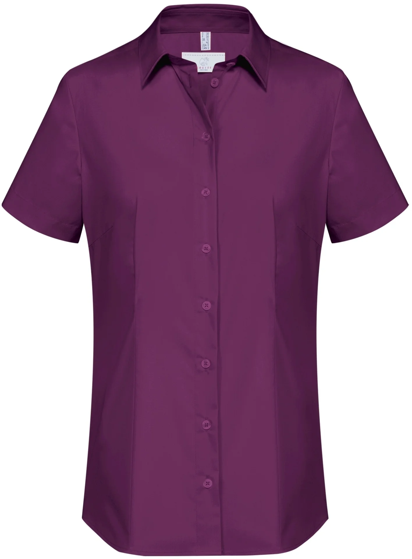 greiff-6516-damen-bluse-12-rf-basic_1120_brombeere-front-2 GREIFF Damen Bluse kurzarm BASIC Regular Fit
