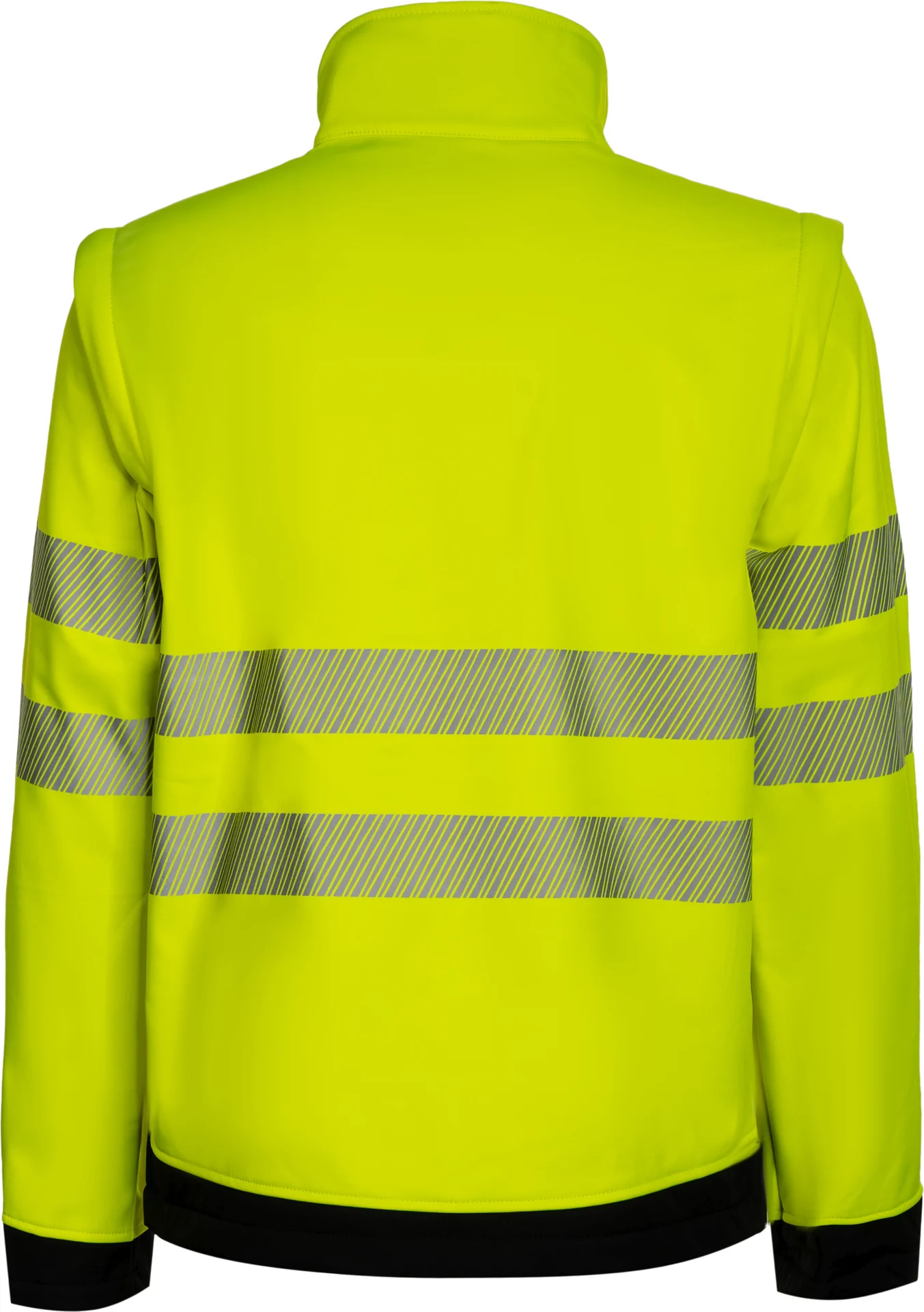 korntex-eossj-eos-hi-vis-workwear-softshell-jacket-with-printing-area-signalyellow-black-back-4 Korntex EOS Hi-Vis Workwear Softshell Jacket With Printing Area