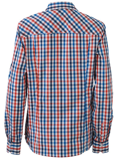 James & Nicholson Ladies Checked Blouse James & Nicholson Ladies Checked Blouse