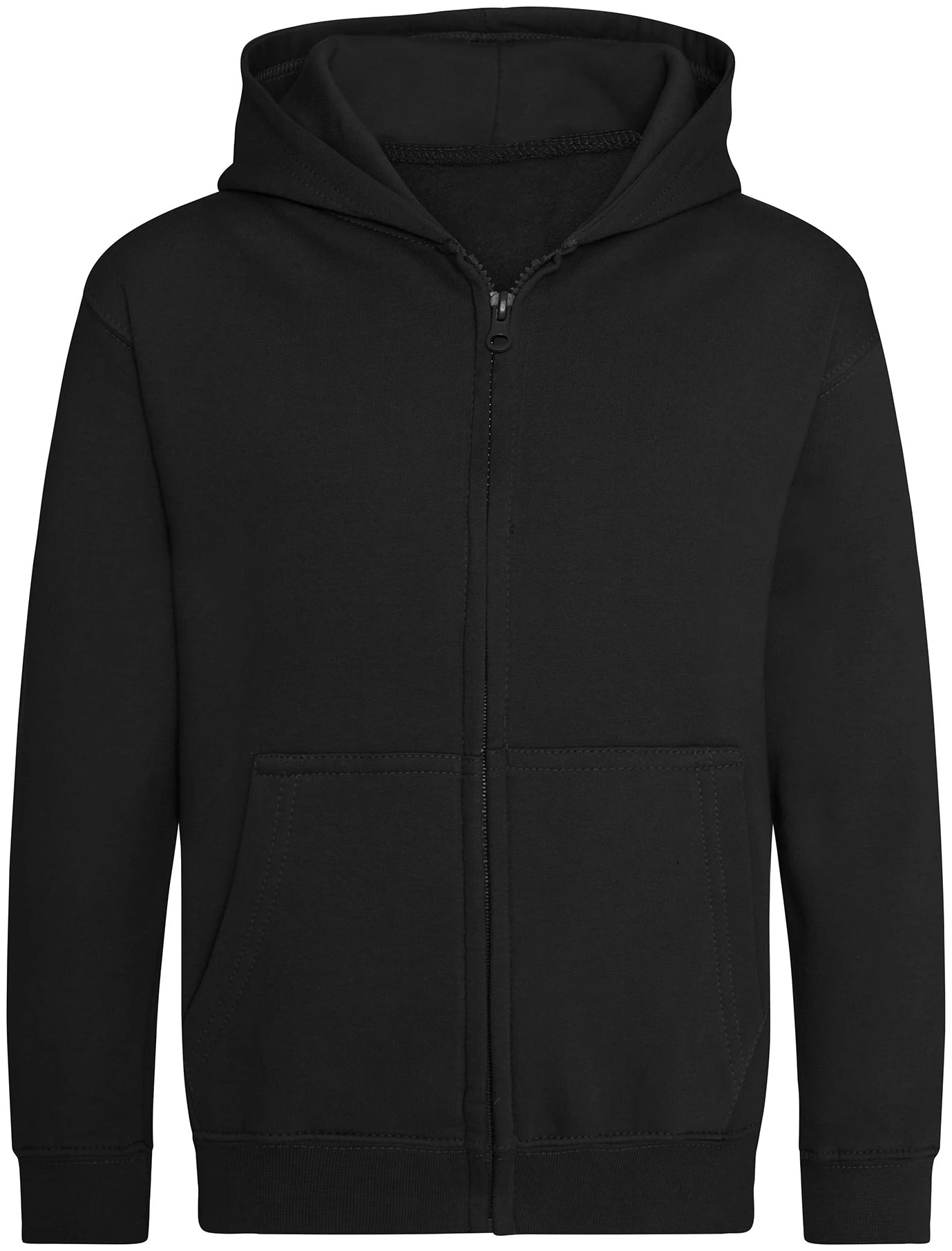 justhoods-jh050j-kids-zoodie-deepblack-front-1 Just Hoods Kids Zoodie