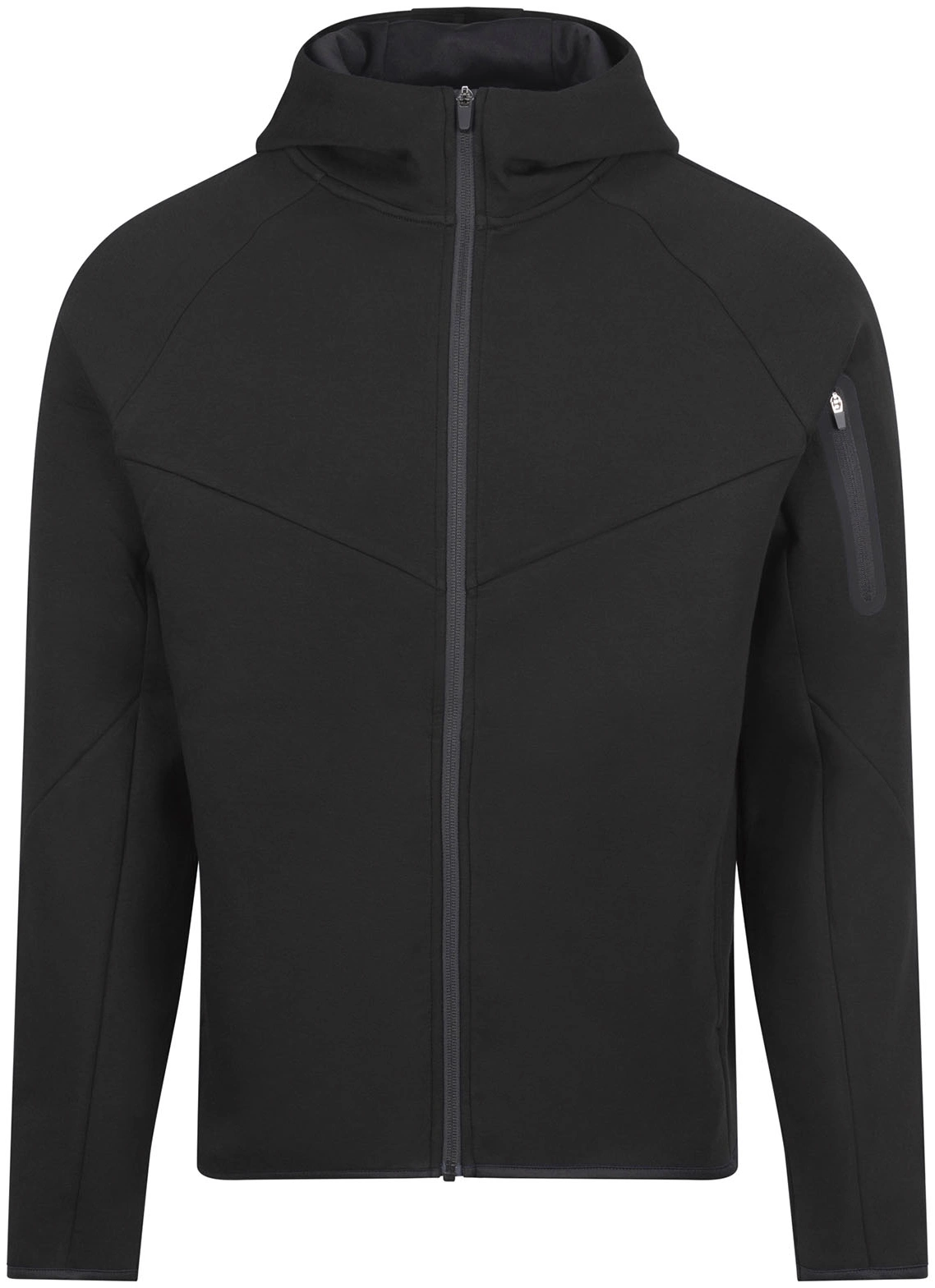 justcool-jc305-adapt-fleece-zoodie-jetblack-front-1 Just Cool Adapt Fleece Zoodie