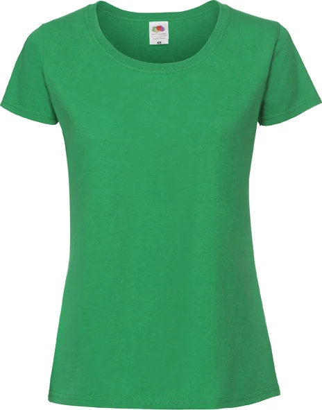 fruit-of-the-loom-61-424-0-ladies-iconic-195-t-shirt-kellygreen-4 F.O.L. Ringspun Premium T Lady-fit
