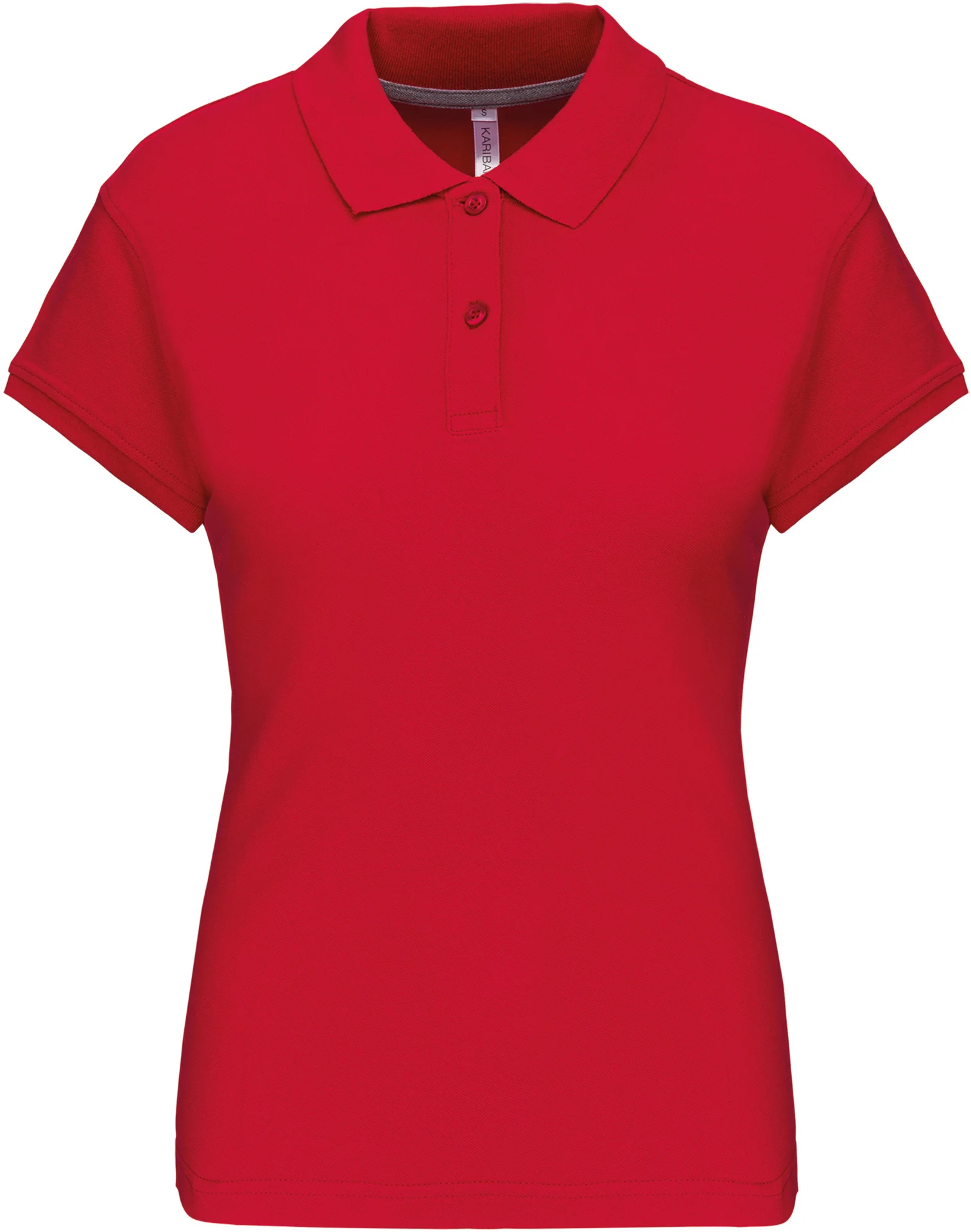 kariban-K242-damen-pique-polo-red-front-3 Kariban Damen Piqué Polo